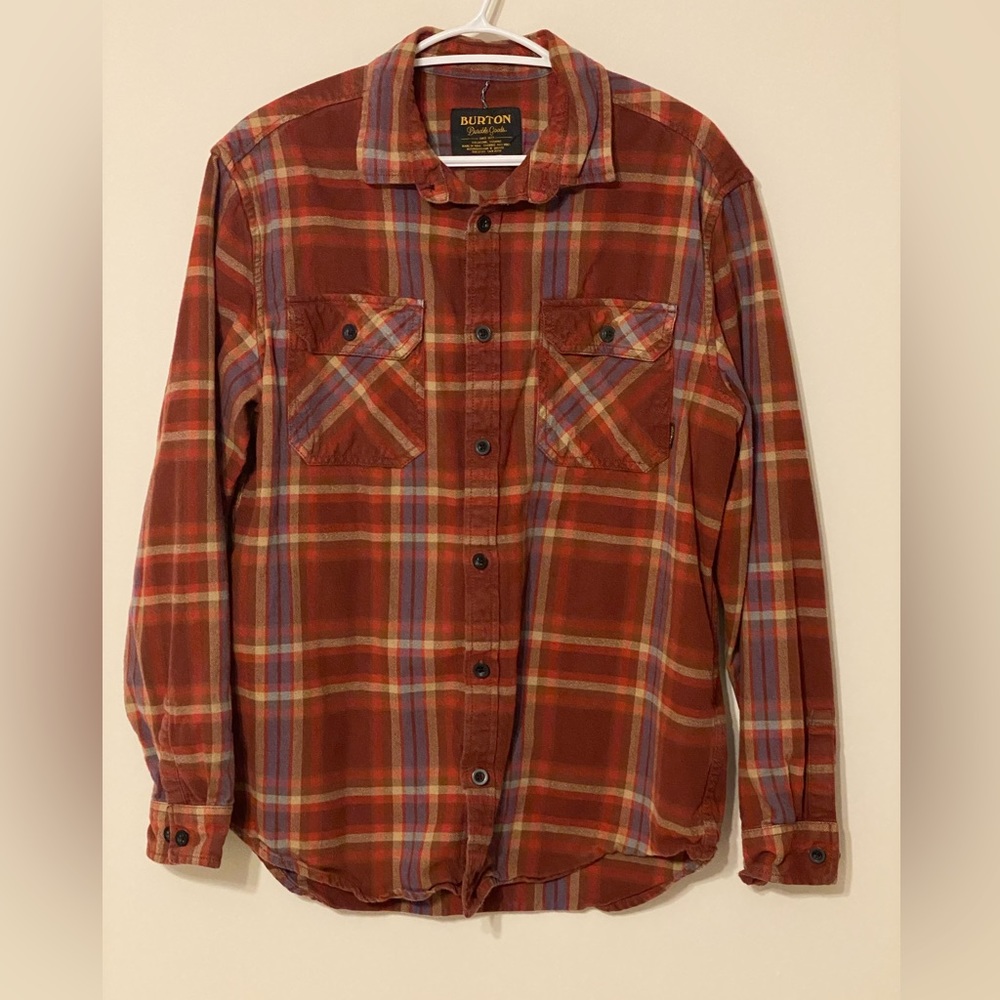 Burton heavy weight flannel button up